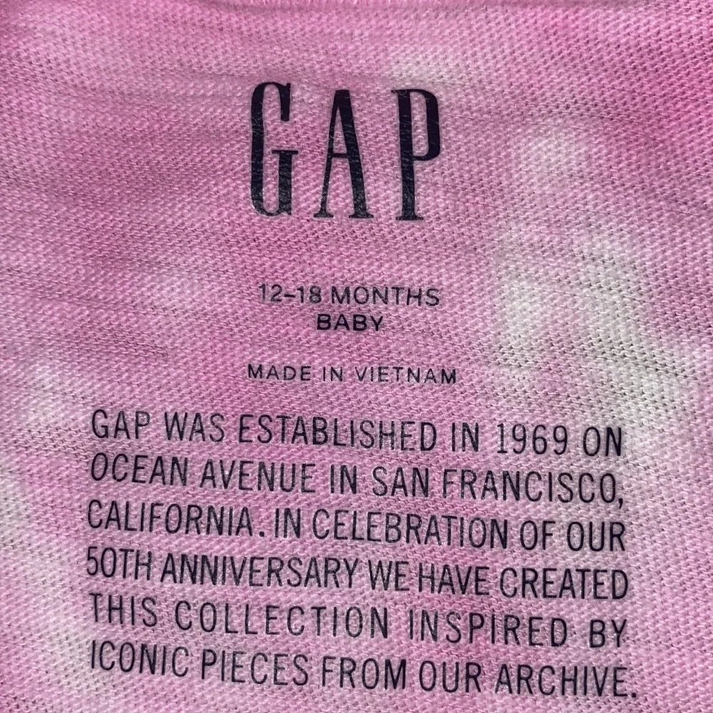 Baby gap tie dye onesie